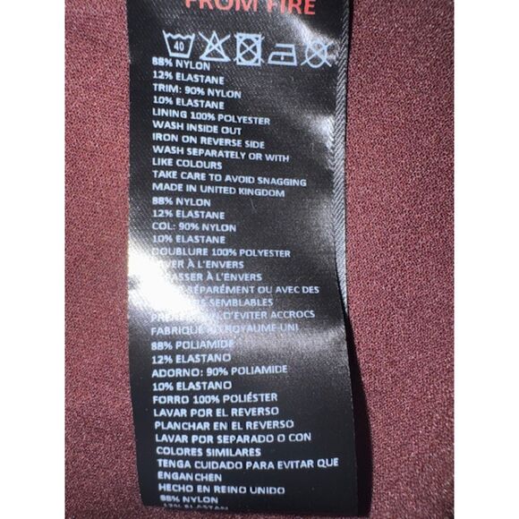 Urban Outfitters Y2K lace overlay mini skirt. Burgundy, Medium, Made in UK. - Picture 5 of 5